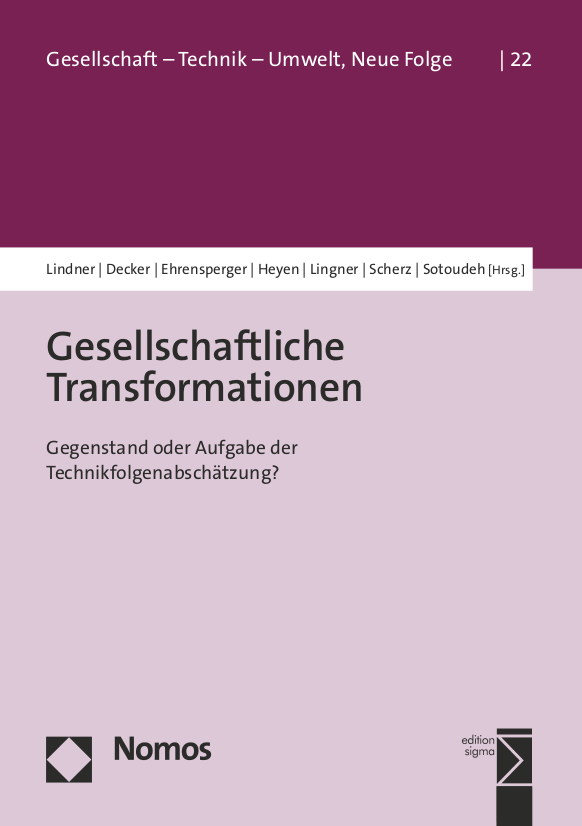Gesellschaftliche Transformation, Cover der Publikation